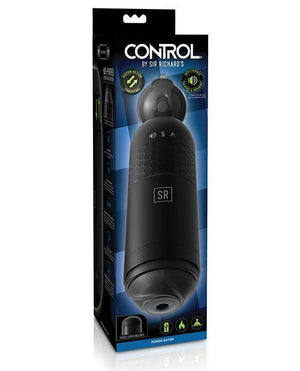 Sir Richards Control Power-bator W-talking & Moaning - Black - SEXYEONE