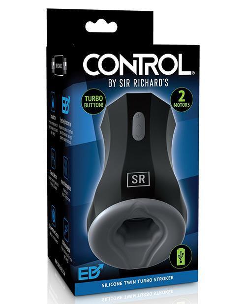 product image, Sir Richards Control Silicone Twin Turbo Stroker - SEXYEONE
