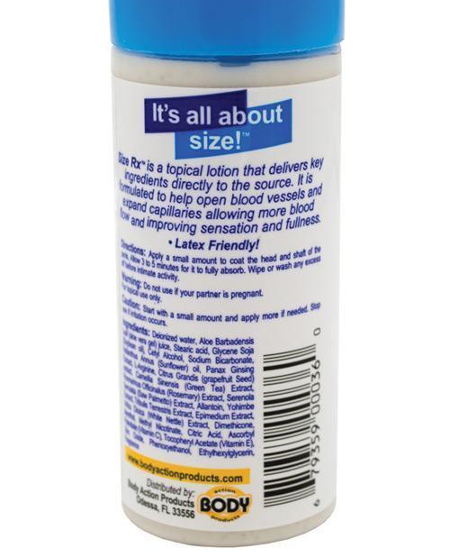 image of product,Size Rx Lotion - 2 Oz Bottle - SEXYEONE