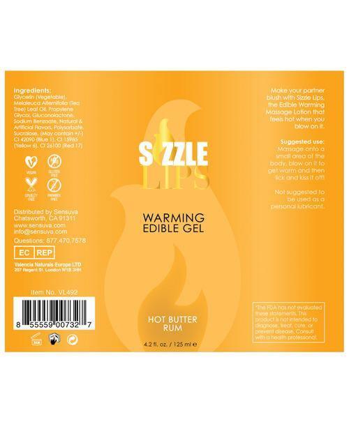 image of product,Sizzle Lips Warming Gel Bottle - SEXYEONE