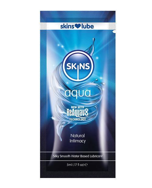 product image, Skins Aqua Water Based Lubricant - 5 Ml Foil - SEXYEONE 