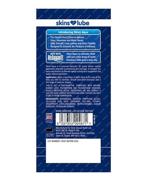 Skins Aqua Water Based Lubricant - 5 Ml Foil - SEXYEONE 