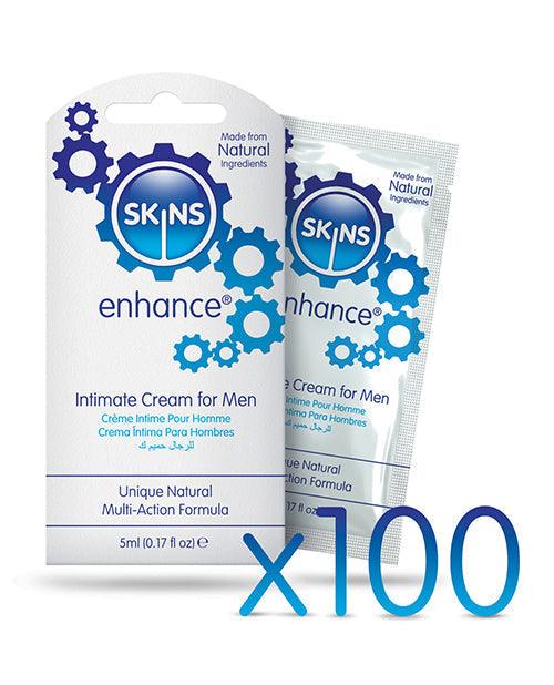 Skins Enhance Intimate Cream Foils - 5 Ml Box Of 100 - {{ SEXYEONE }}