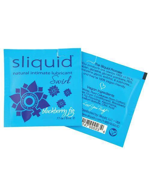 Sliquid Naturals Swirl Lubricant Pillow - .17 Oz - SEXYEONE