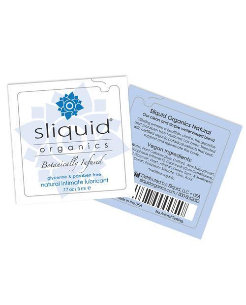 image of product,Sliquid Organics Natural Intimate Lubricant - .17 Oz Pillow - SEXYEONE