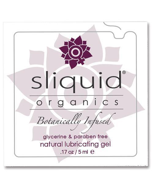 Sliquid Organics Natural Lubricating Gel - .17 Oz Pillow - SEXYEONE
