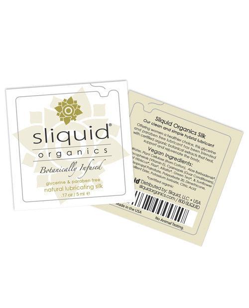 image of product,Sliquid Organics Silk Lubricant - .17 Oz Pillow - SEXYEONE