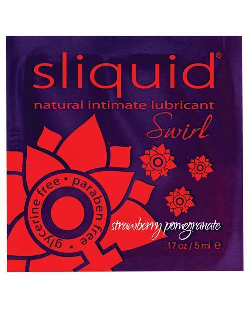 product image, Sliquid Swirl Lubricant Pillow - .17 Oz Strawberry Pomegranate - SEXYEONE