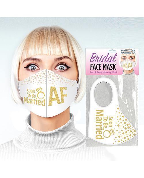 product image, Soon To Be Married Af Face Mask - White - SEXYEONE