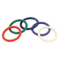 Spartacus 1.5" Rubber Cock Ring Set - Rainbow Pack Of 5 - SEXYEONE
