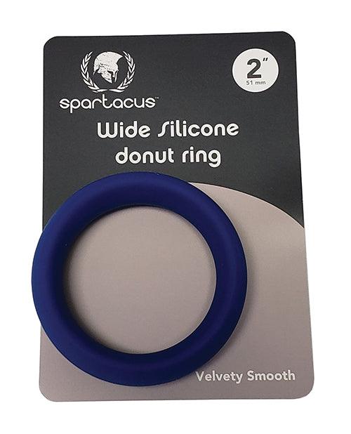 product image, Spartacus 2" Wide Silicone Donut Ring - Blue - SEXYEONE
