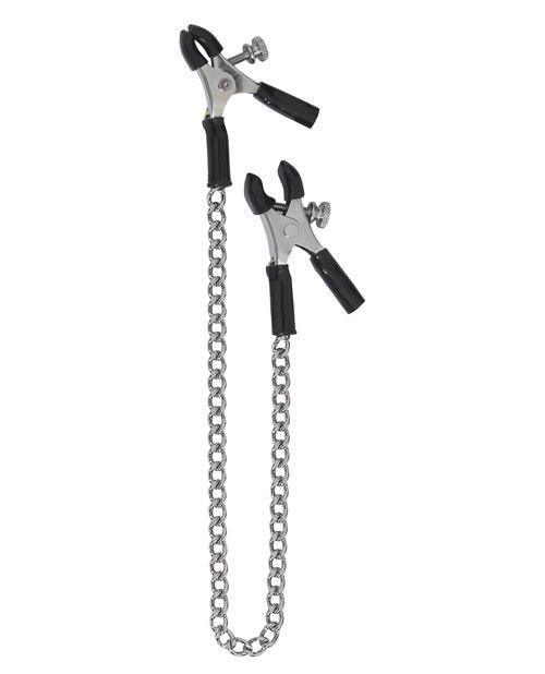 product image,Spartacus Adjustable Micro Plier Nipple Clamps W-link Chain - SEXYEONE