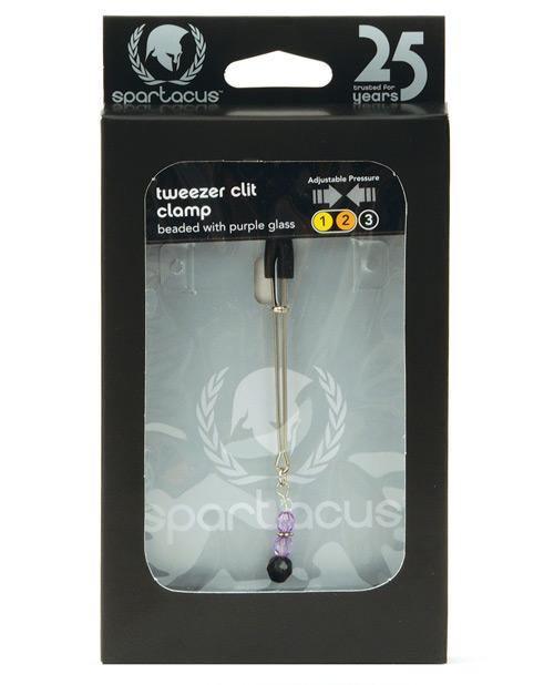 product image, Spartacus Beaded Clit Clamp - Purple - SEXYEONE