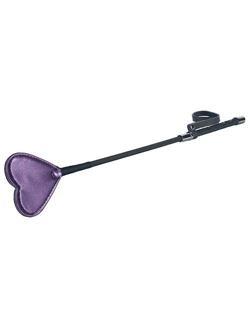 product image, Spartacus Galaxy Legend Faux Leather Riding Crop Heart - Purple - SEXYEONE