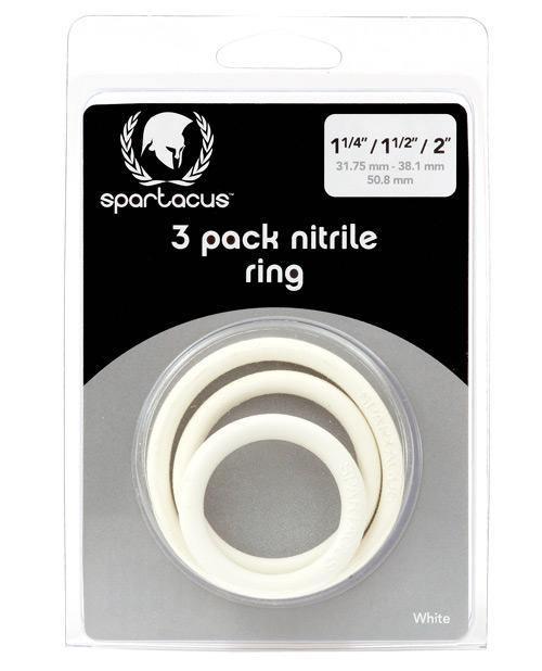 image of product,Spartacus Nitrile Cock Ring Set - Pack Of 3 - SEXYEONE