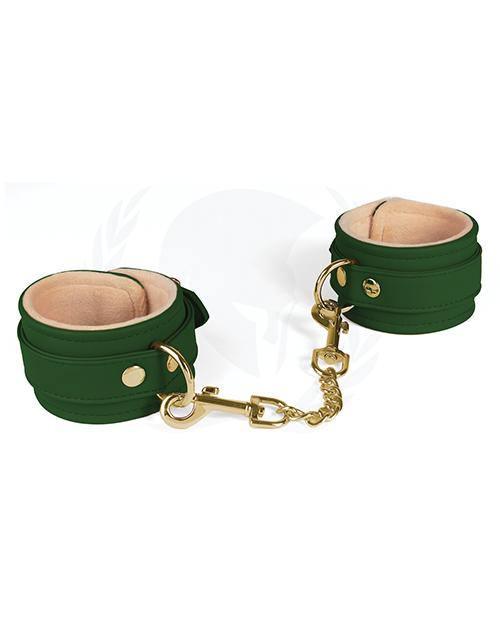 image of product,Spartacus Pu Ankle Cuffs W/plush Lining - SEXYEONE
