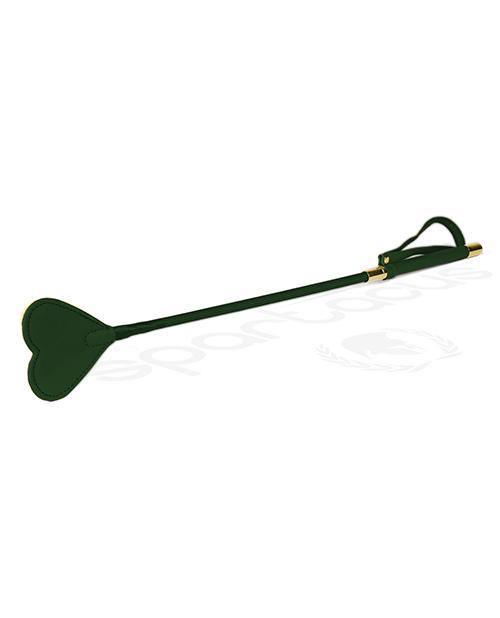 image of product,Spartacus Pu Riding Crop W/plush Heart Shape Tip - SEXYEONE