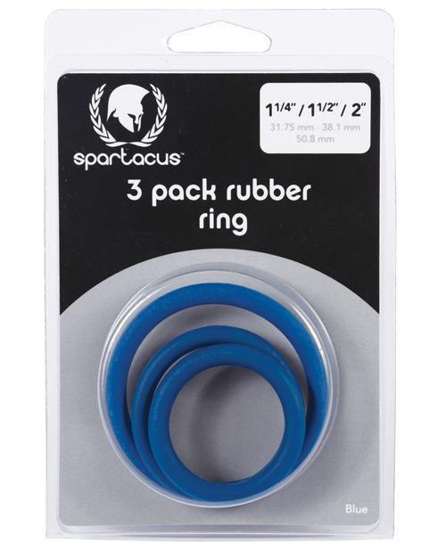 product image, Spartacus Rubber Cock Ring Set - SEXYEONE