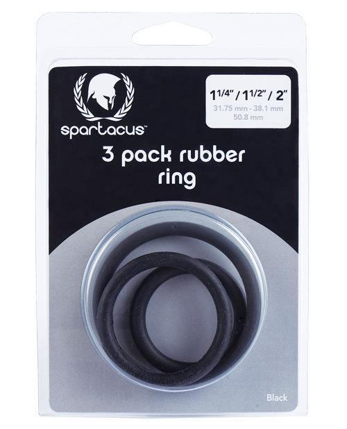 Spartacus Rubber Cock Ring Set - SEXYEONE