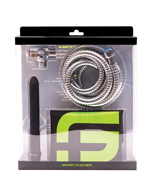 product image, Sport Fucker Shower Kit 6" - Black - SEXYEONE