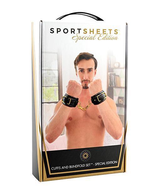 product image, Sportsheets Cuffs & Blindfold Set - Special Edition - SEXYEONE