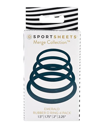 Sportsheets O Ring 4 Pack - Emerald - SEXYEONE