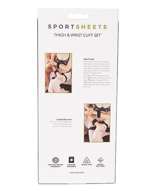product image,Sportsheets Thigh & Wrist Cuff Set - SEXYEONE