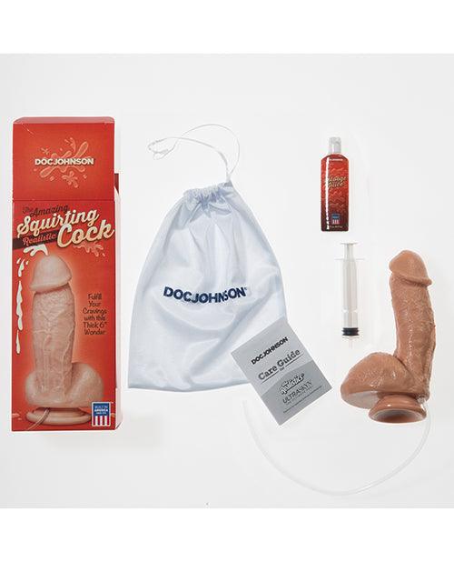 image of product,Squirting Realistic Cock W-splooge Juice - Flesh - SEXYEONE
