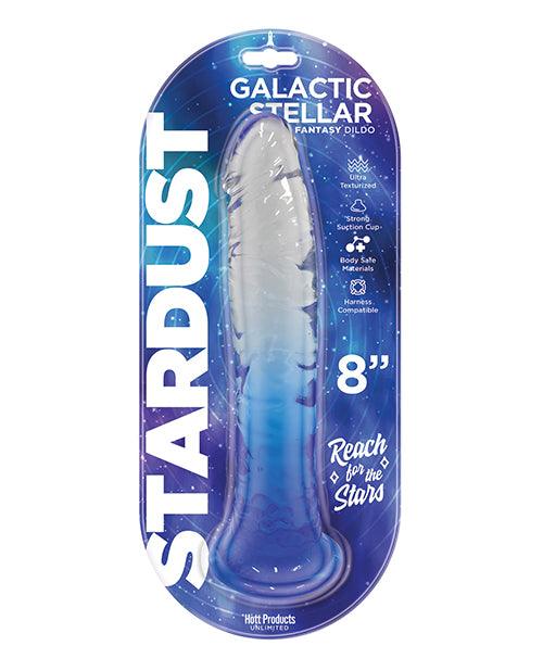 product image, Stardust Galactic Stellar 8" Jelly Dildo - Crystal Blue - SEXYEONE
