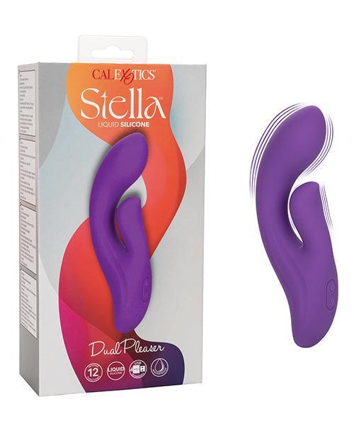 Stella Liquid Silicone Dual Pleaser - Purple - SEXYEONE