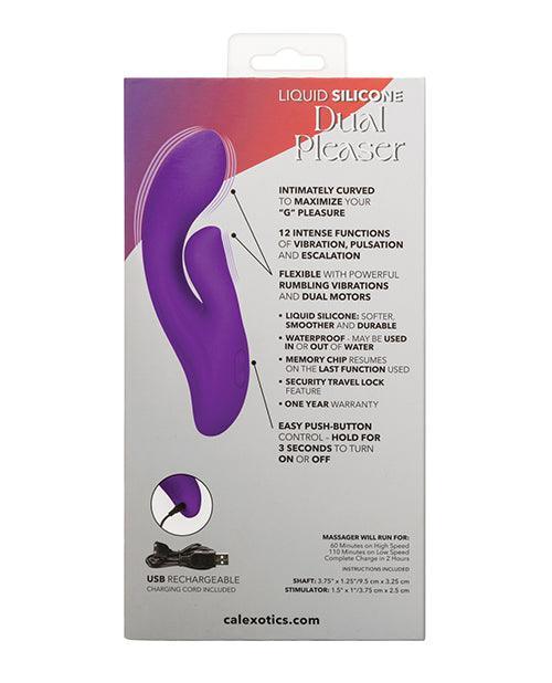 Stella Liquid Silicone Dual Pleaser - Purple - SEXYEONE