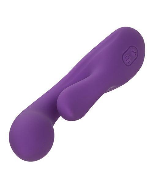 image of product,Stella Liquid Silicone Dual Pleaser - Purple - SEXYEONE