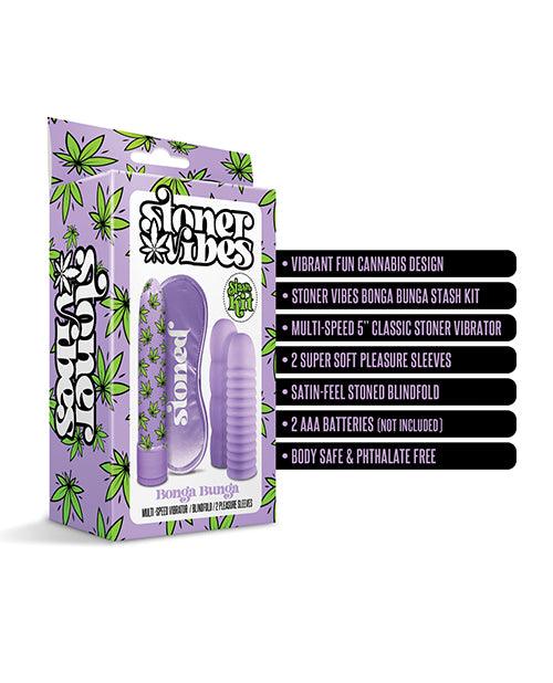 Stoner Vibes Bonga Bunga Stash Kit - Purple - SEXYEONE