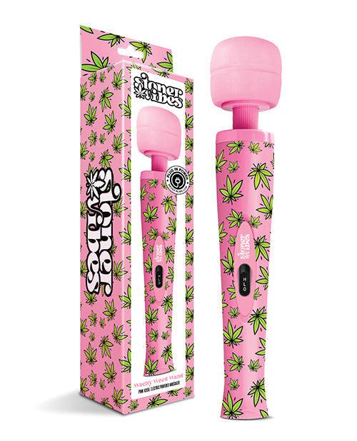 product image, Stoner Vibes Wacky Weed Wand Massager - Pink Kush - SEXYEONE