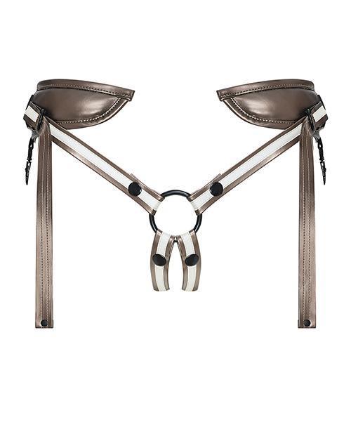 image of product,Strap On Me Leatherette Harness Desirous - Bronze O-s - SEXYEONE