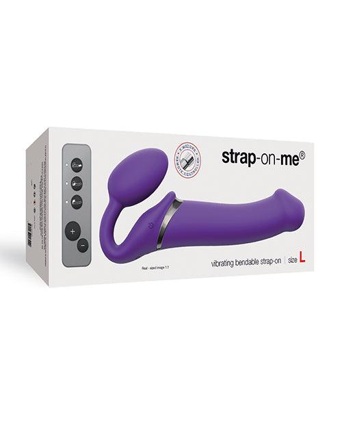 Strap On Me Vibrating Bendable L Strapless Strap On - Purple - SEXYEONE