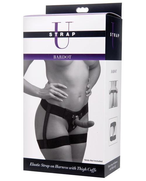 product image, Strap U Bardot Elastic Strap-on Harness W-thigh Cuffs - SEXYEONE