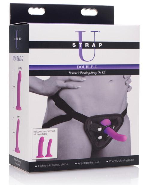 product image, Strap U Double G Deluxe Vibrating Strap-on Kit - SEXYEONE