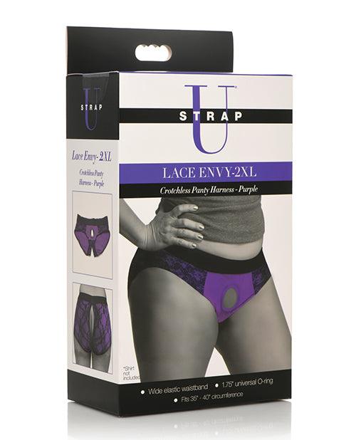 Strap U Lace Crotchless Panty Harness - SEXYEONE