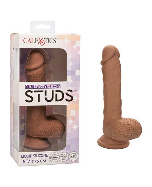 image of product,Studs Dual Density Silicone Dildo - SEXYEONE