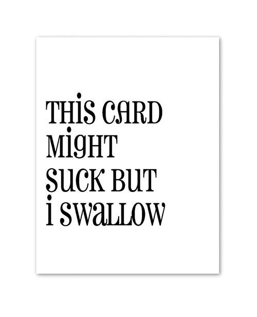 Suck VS Swallow Greeting Card - SEXYEONE