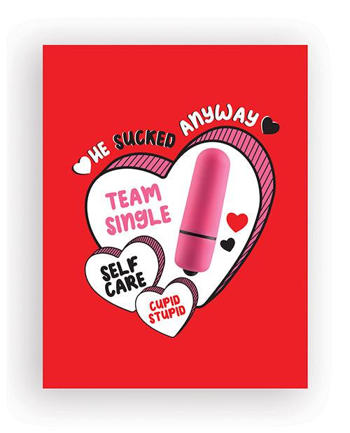 Sucked Anyway Naughty Greeting Card W/rock Candy Vibrator & Fresh Vibes Towelettes - SEXYEONE