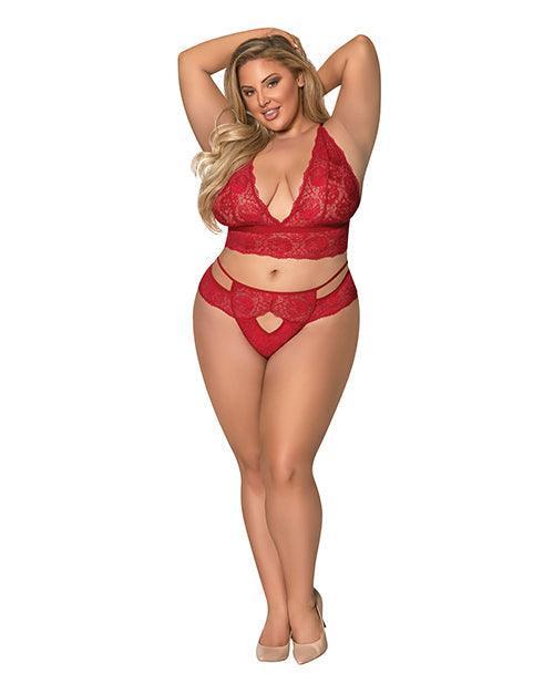 product image, Sugar & Spice Bra & Panty Red Qn - SEXYEONE