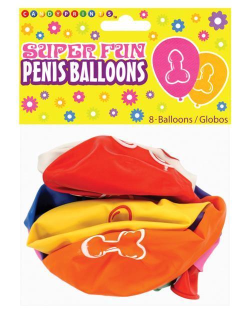 Super Fun Penis Balloons - Pack Of 8 - SEXYEONE