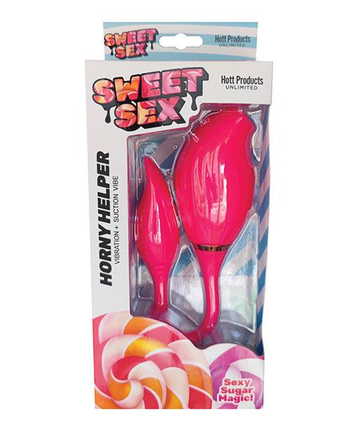 product image, Sweet Sex Horny Helper Vibration & Suction Vibe - Magenta - {{ SEXYEONE }}