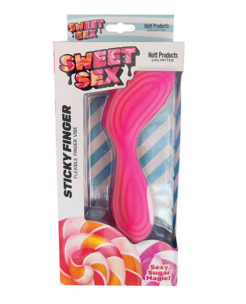 product image, Sweet Sex Sticky Finger Flexible Finger Vibe - Magenta - {{ SEXYEONE }}