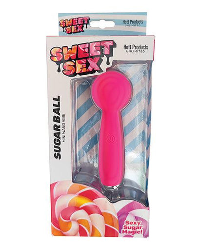 Sweet Sex Sugar Ball Mini Wand Vibe - Magenta - {{ SEXYEONE }}