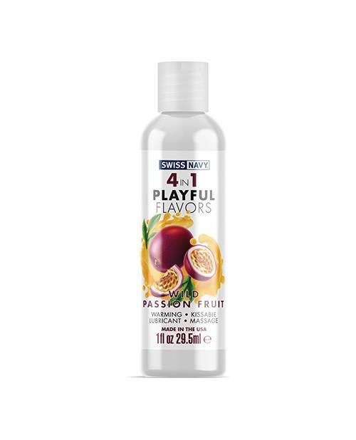 product image, Swiss Navy 4 In 1 Flavors Wild Passion Fruit - SEXYEONE