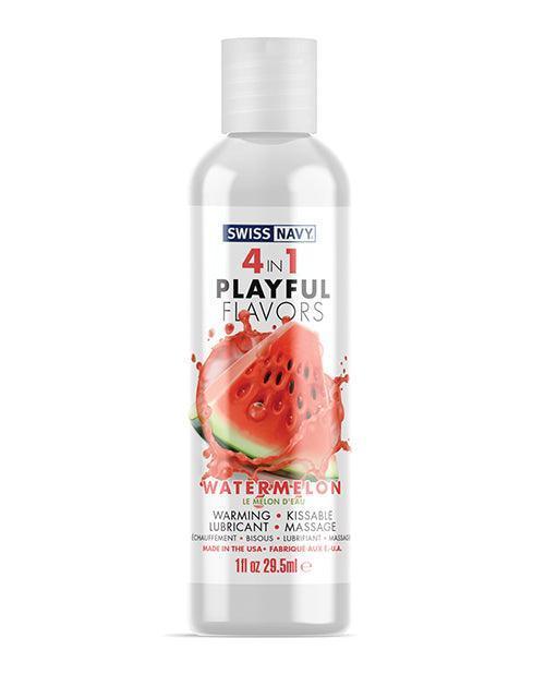 product image, Swiss Navy 4 In 1 Playful Flavors Watermelon - SEXYEONE