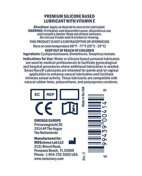product image,Swiss Navy Premium Silicone Lubricant - 1 Oz Bottle - SEXYEONE